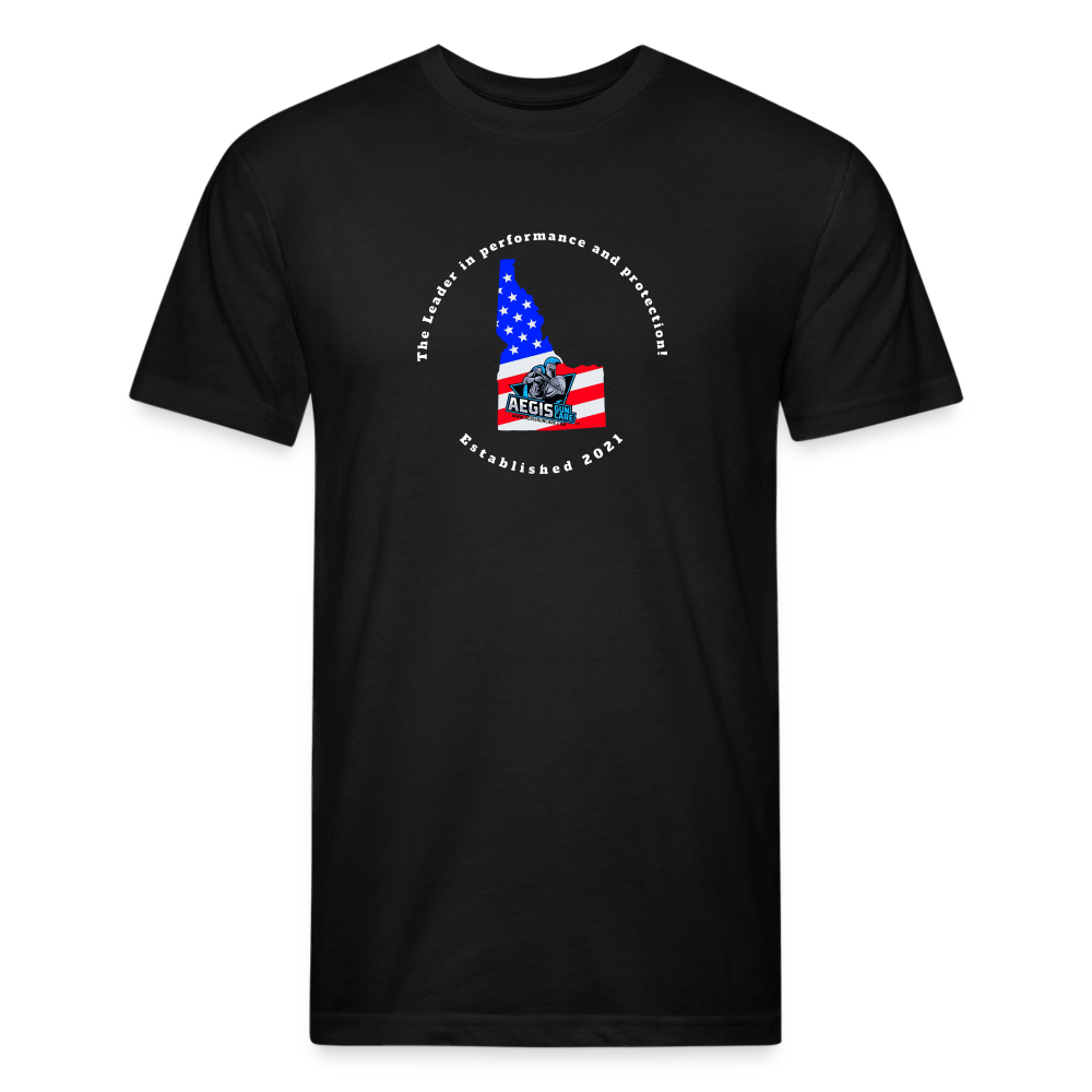 Fitted Cotton/Poly T-Shirt by Next Level - black