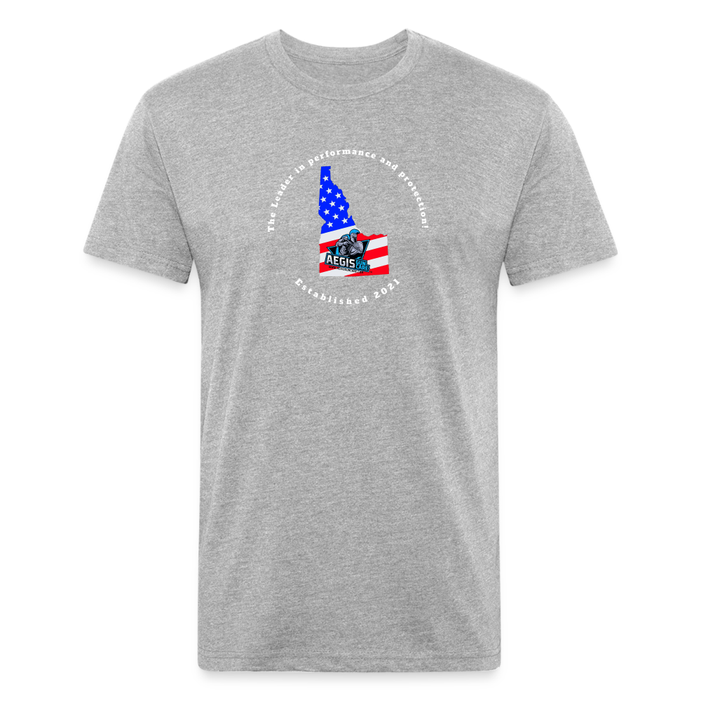 Fitted Cotton/Poly T-Shirt by Next Level - heather gray
