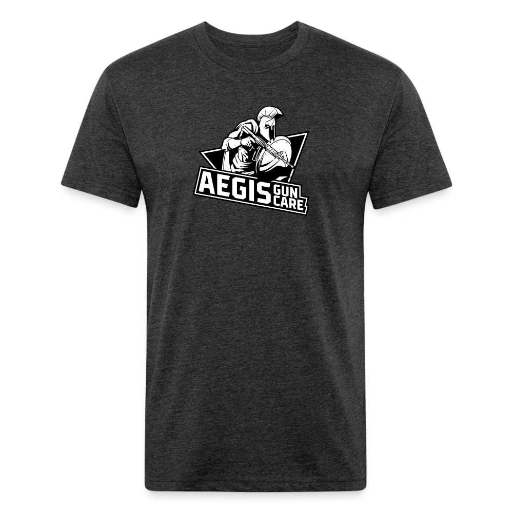 Fitted Cotton/Poly T-Shirt by Next Level - heather black