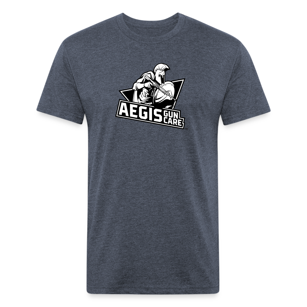 Fitted Cotton/Poly T-Shirt by Next Level - heather navy