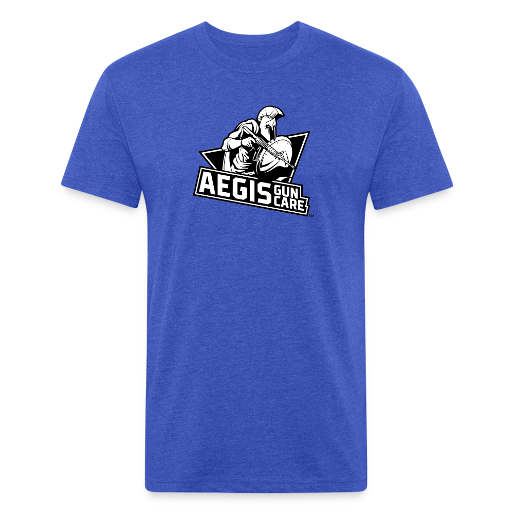 Fitted Cotton/Poly T-Shirt by Next Level - heather royal