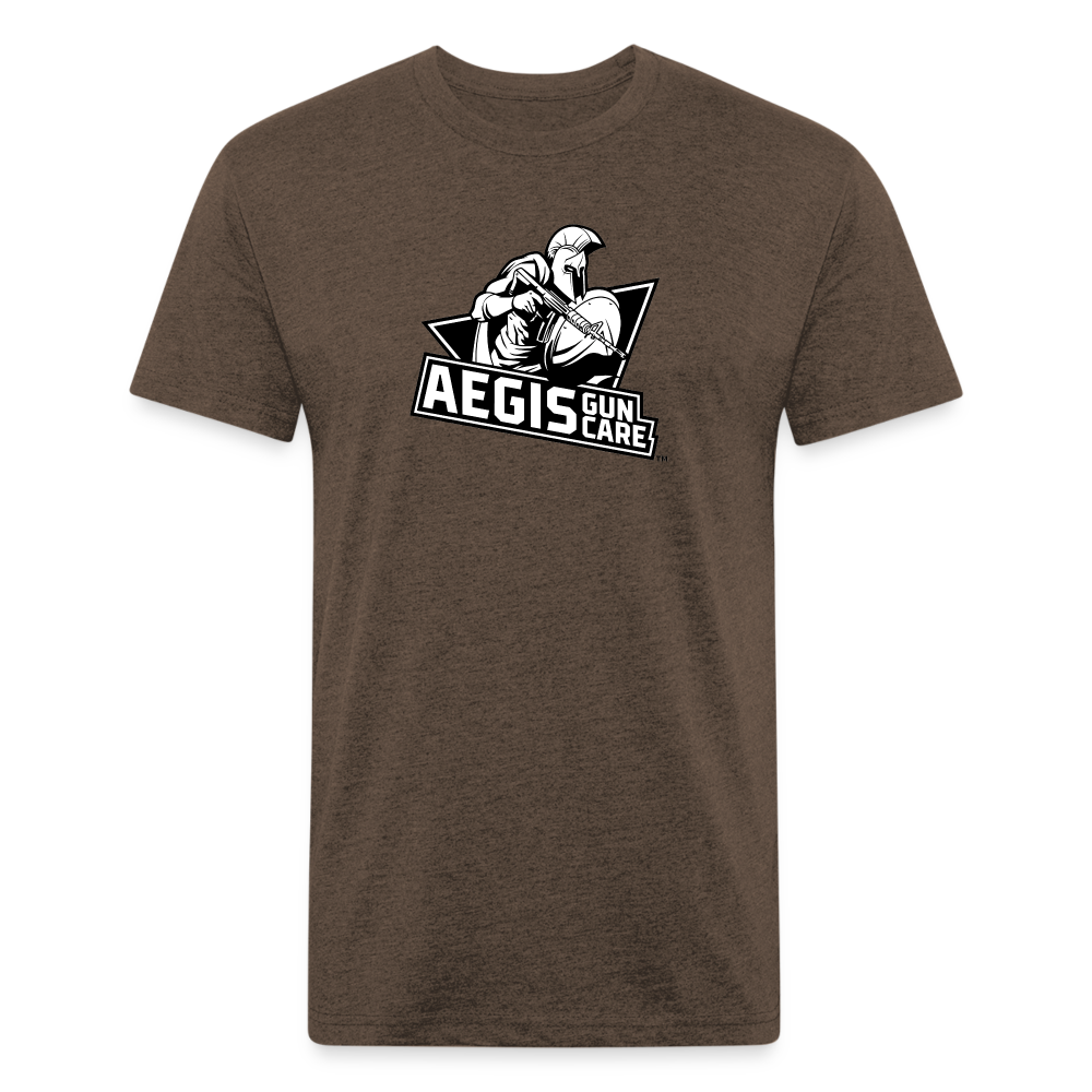 Fitted Cotton/Poly T-Shirt by Next Level - heather espresso