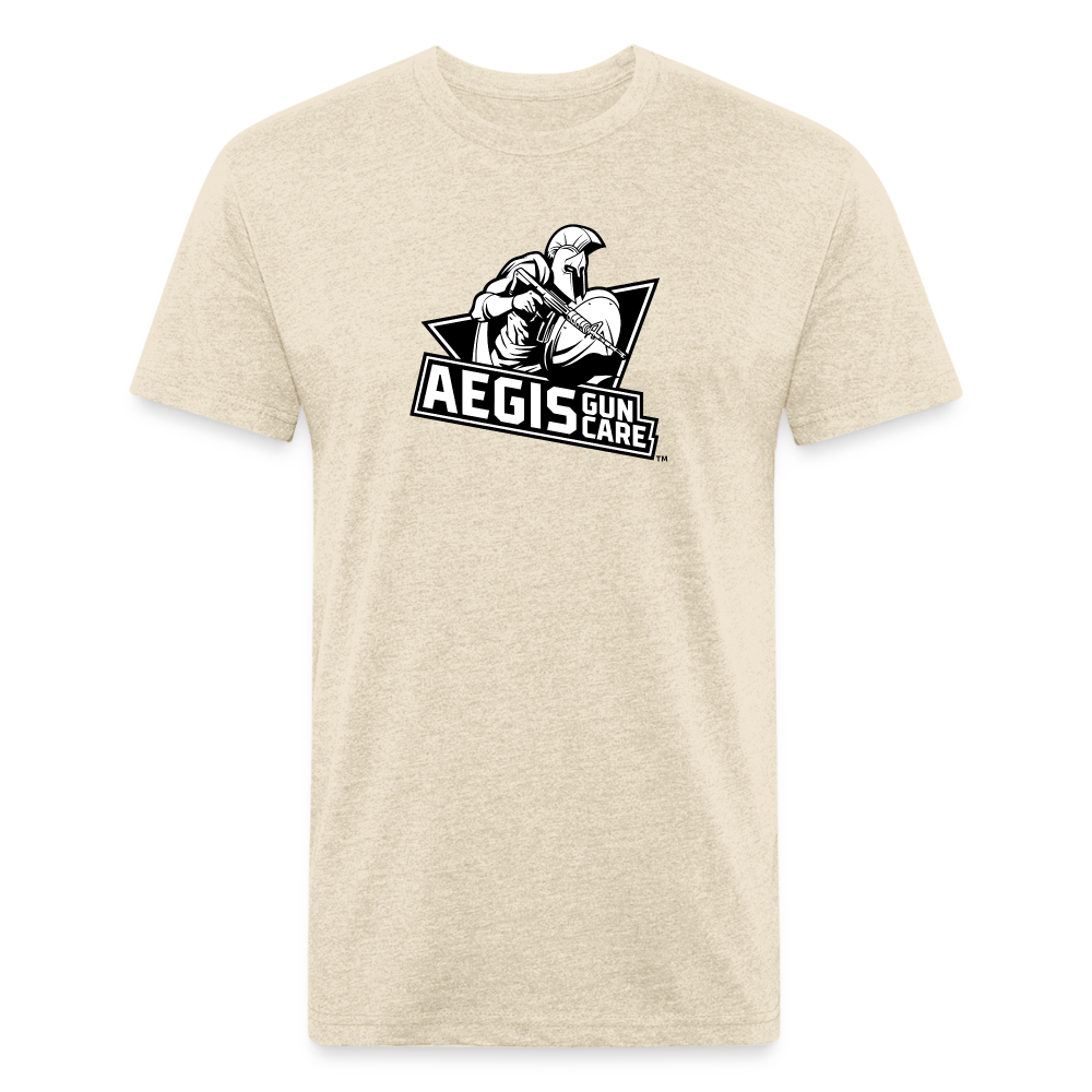 Fitted Cotton/Poly T-Shirt by Next Level - heather cream
