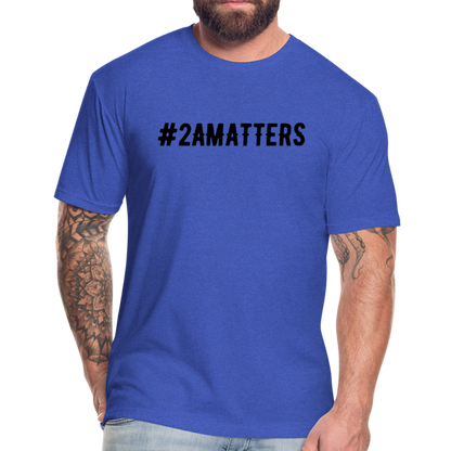 Aegis #2AMATTERS Fitted Cotton/Poly T-Shirt by Next Level - heather royal