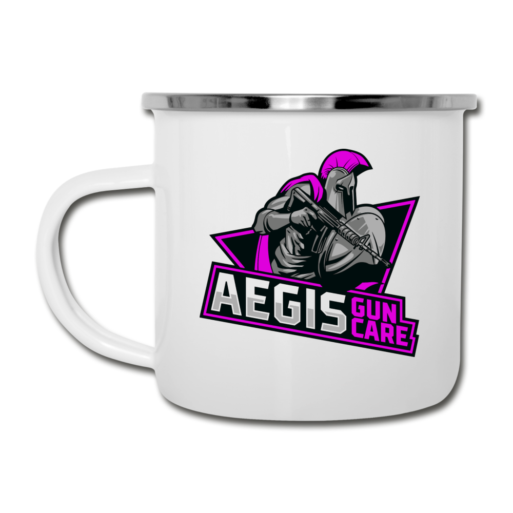 Aegis enamel Mug (Pink) - white