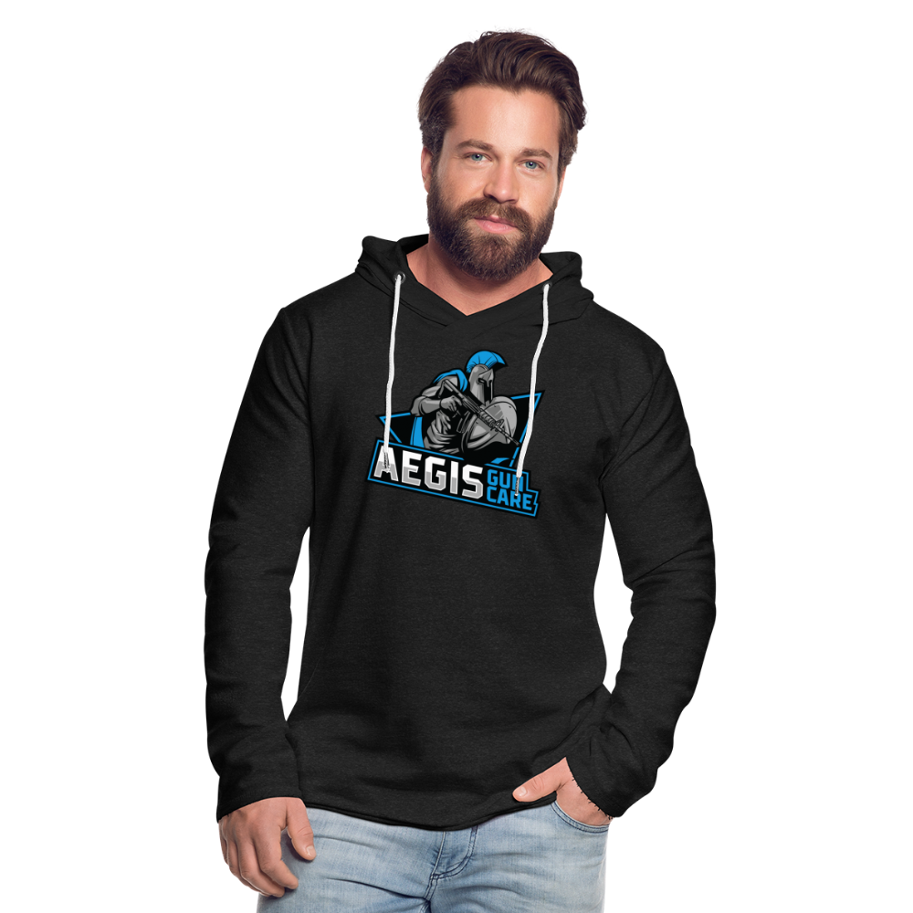 Unisex Lightweight Terry Hoodie - charcoal gray