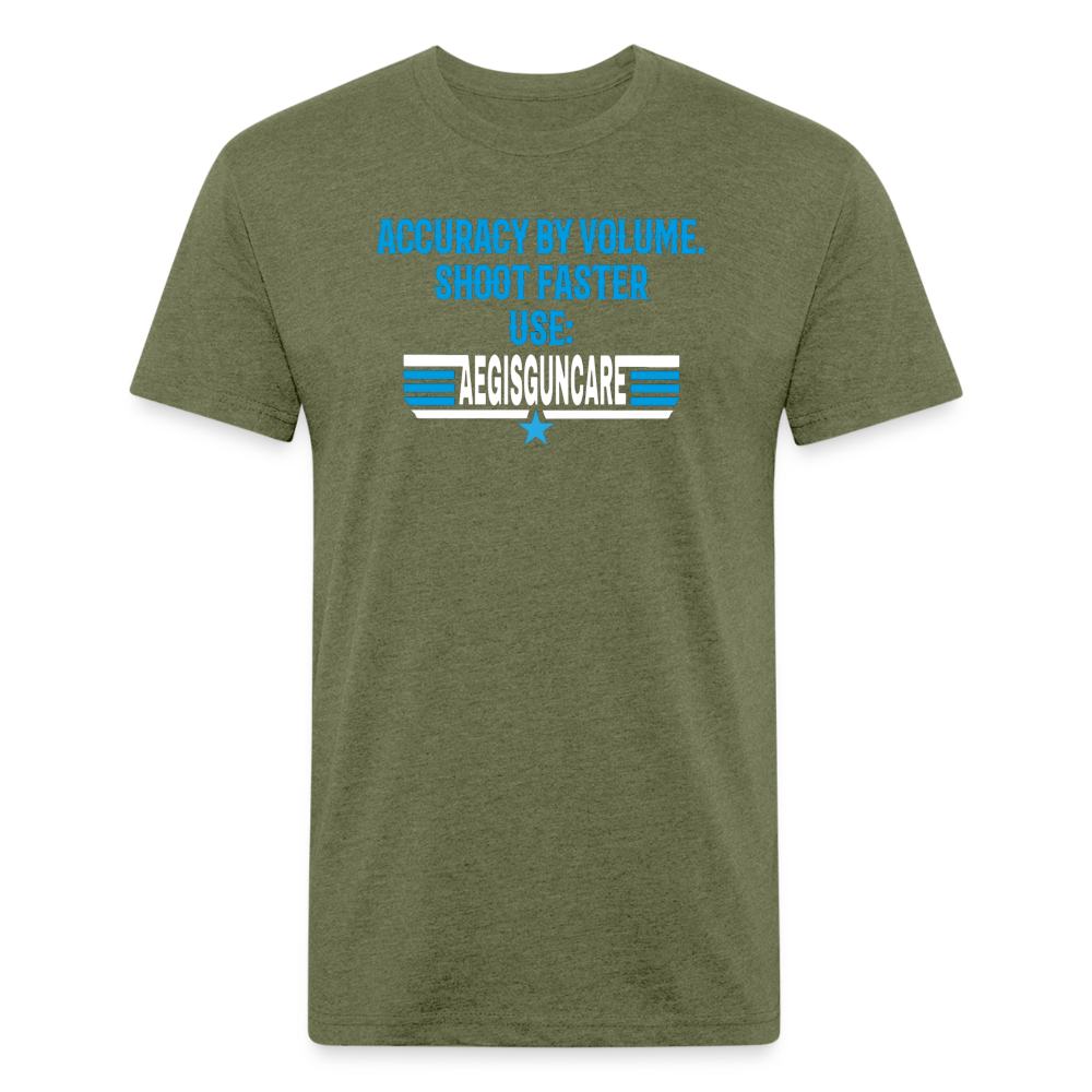 Shoot faster T-Shirt by Next Level - heather military green