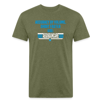 Shoot faster T-Shirt by Next Level - heather military green