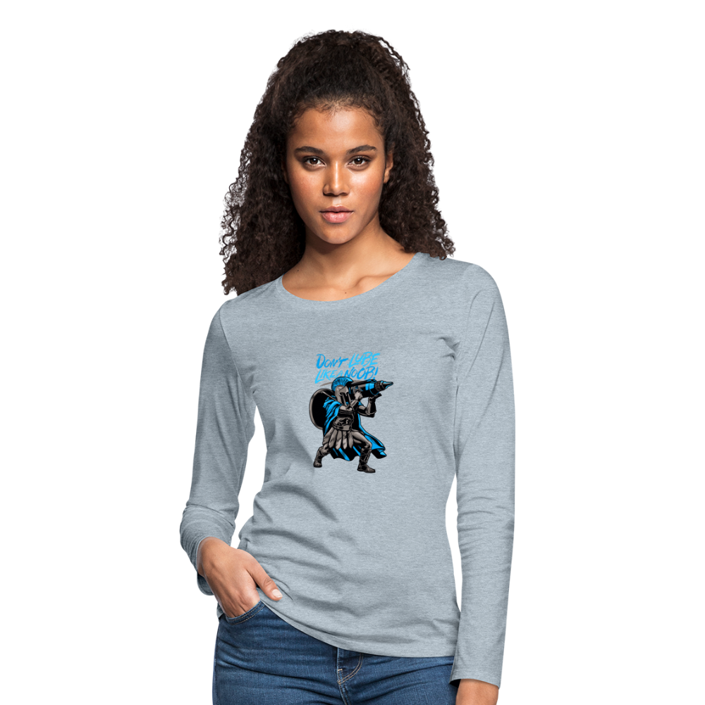 Don't lube Women's Premium Long Sleeve T-Shirt - heather ice blue