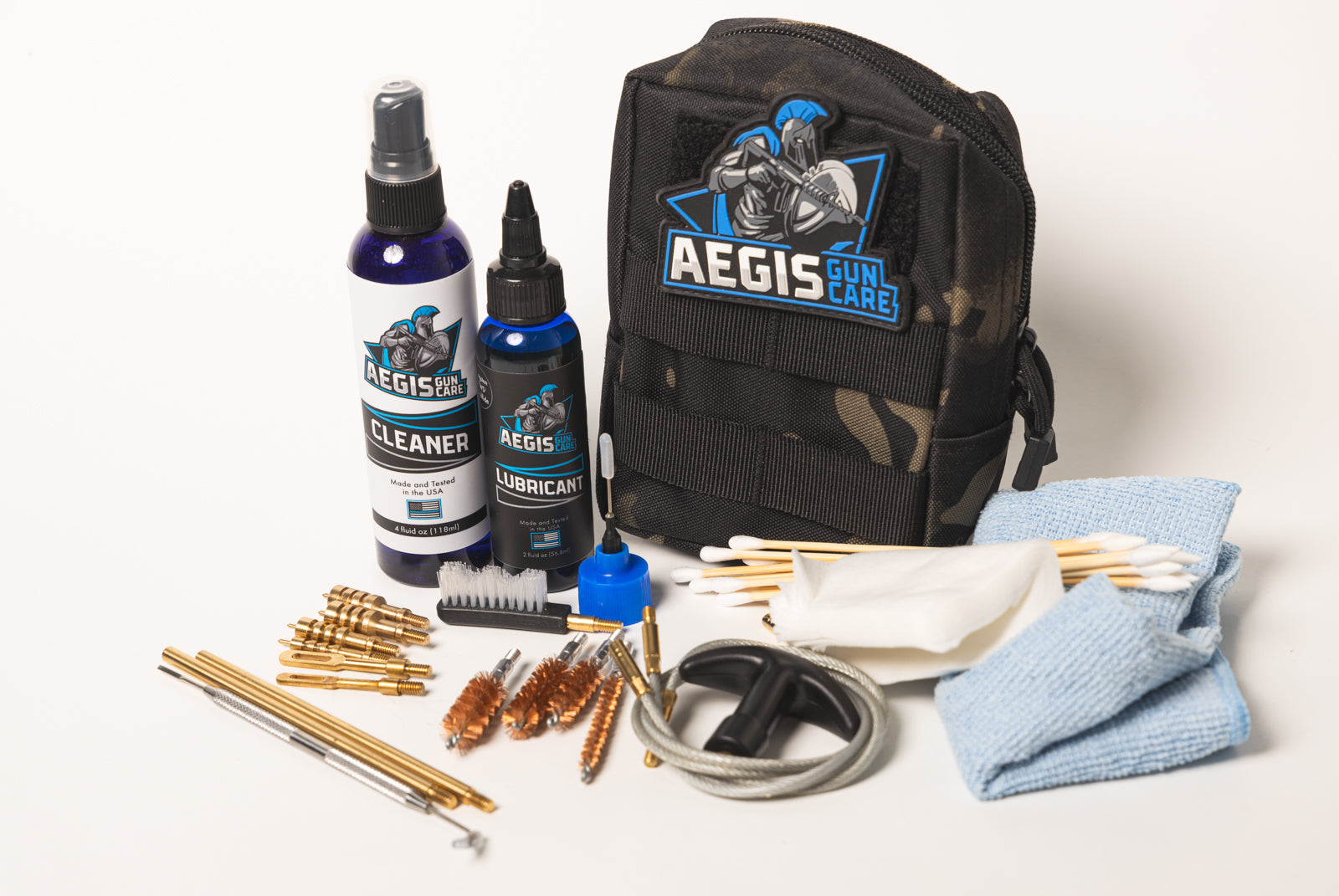 Aegis deluxe field cleaning kit (woodland camo)