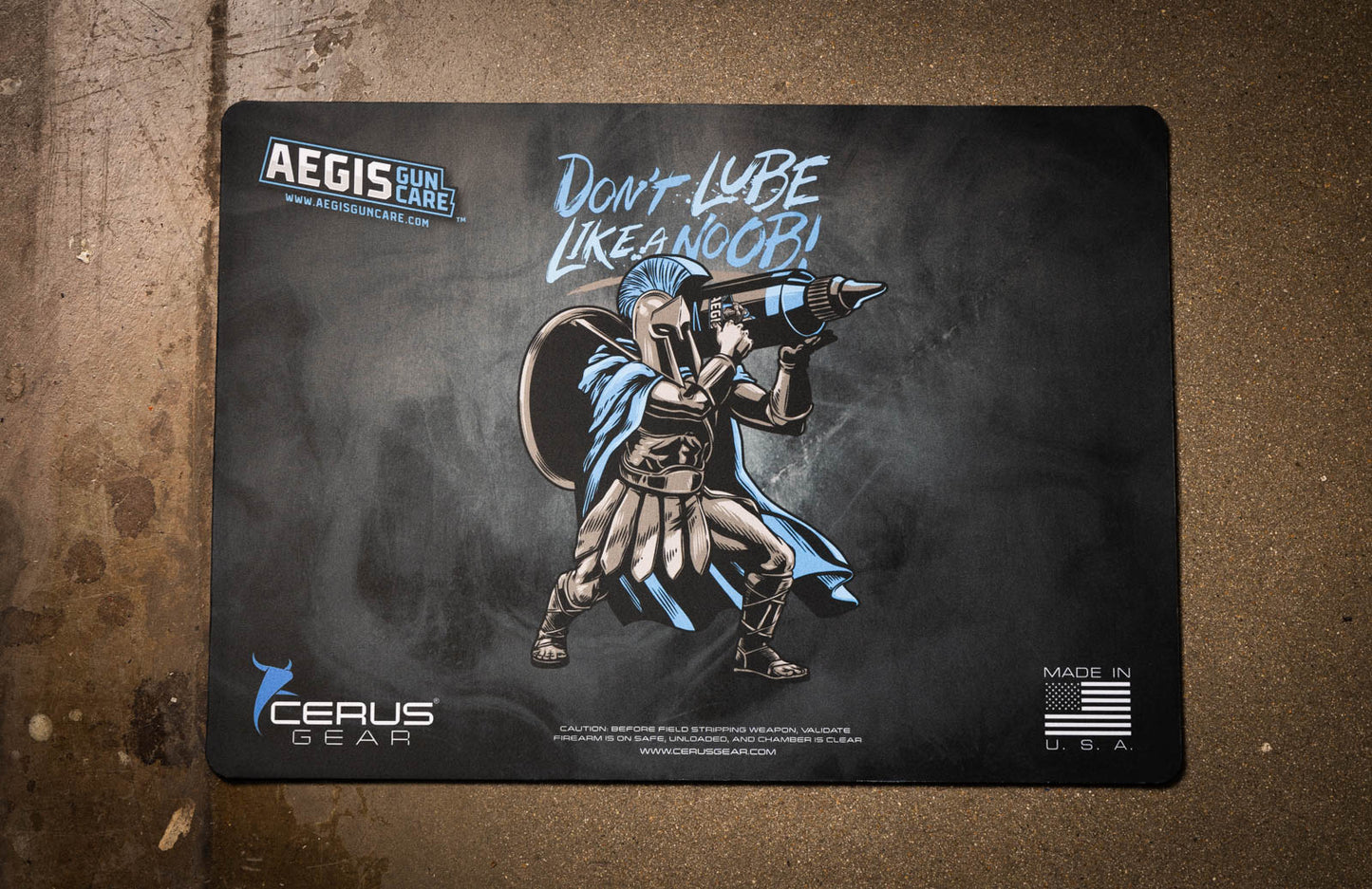 Aegis Gun Care handgun cleaning mat