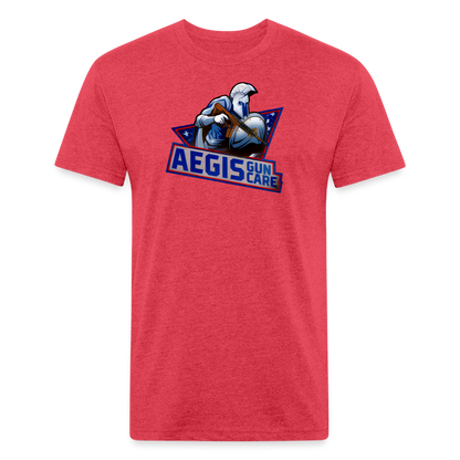 Aegis USA Poly T-Shirt by Next Level - heather red