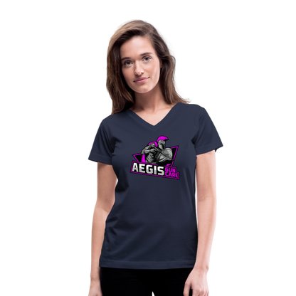 Women's V-Neck T-Shirt - navy