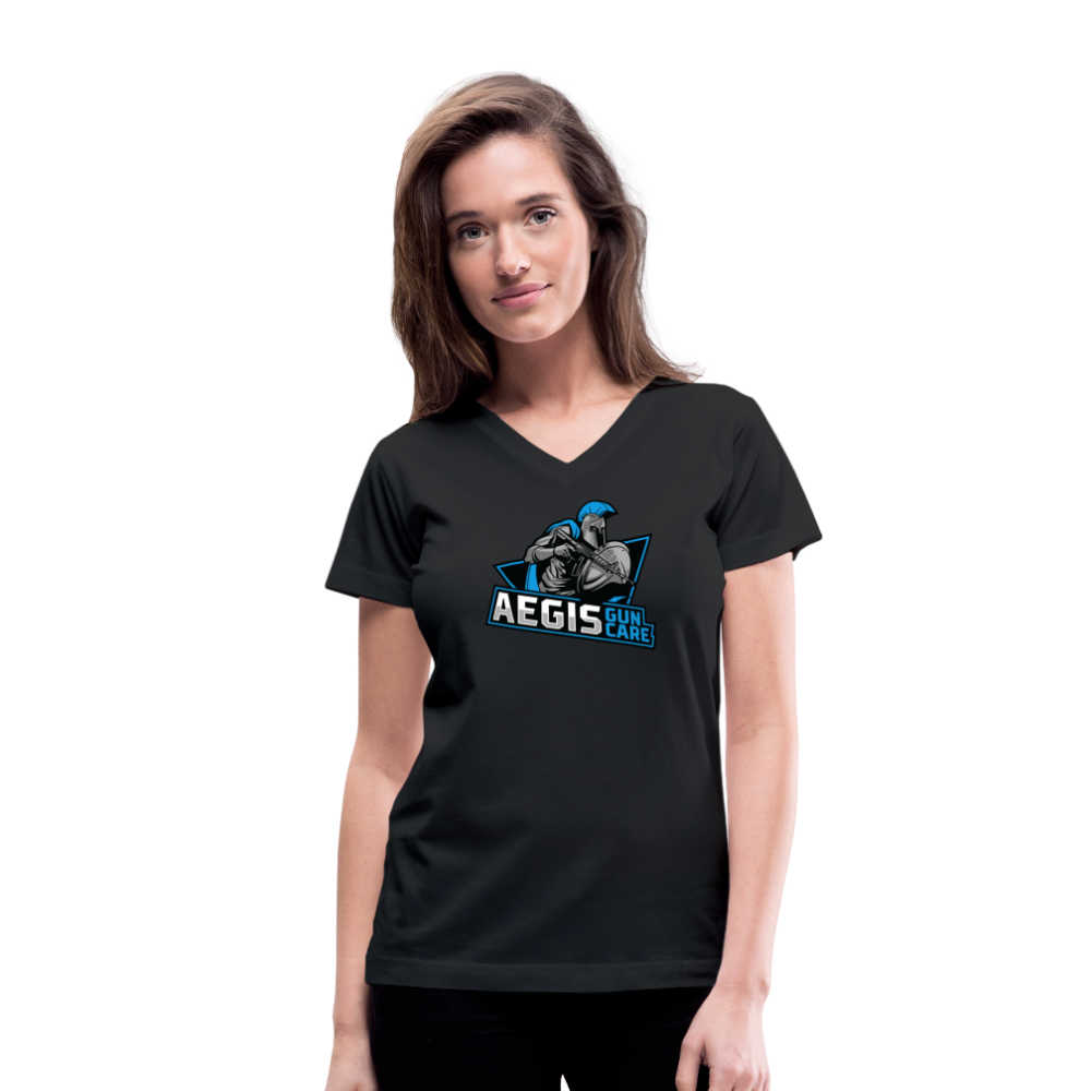 Aegis Women's V-Neck T-Shirt - black