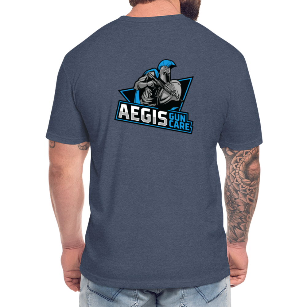 Aegis #2AMATTERS Fitted Cotton/Poly T-Shirt by Next Level - heather navy