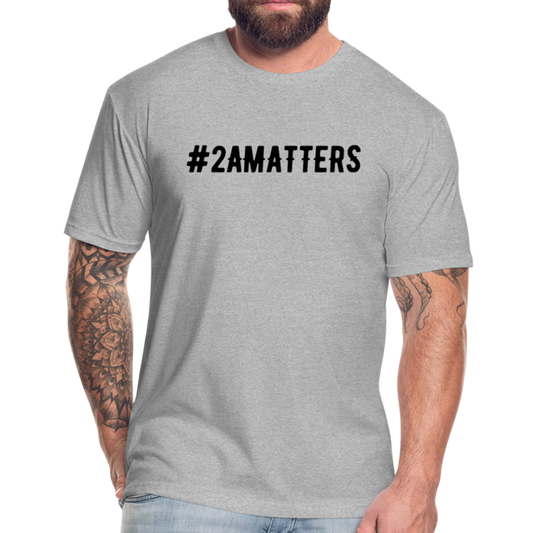 Aegis #2AMATTERS Fitted Cotton/Poly T-Shirt by Next Level - heather gray