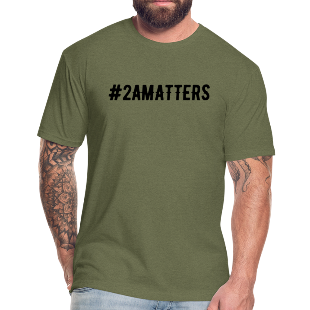 Aegis #2AMATTERS Fitted Cotton/Poly T-Shirt by Next Level - heather military green