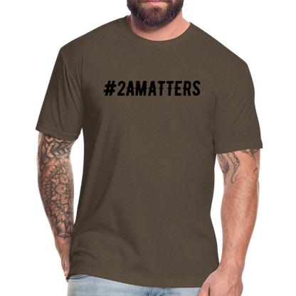 Aegis #2AMATTERS Fitted Cotton/Poly T-Shirt by Next Level - heather espresso