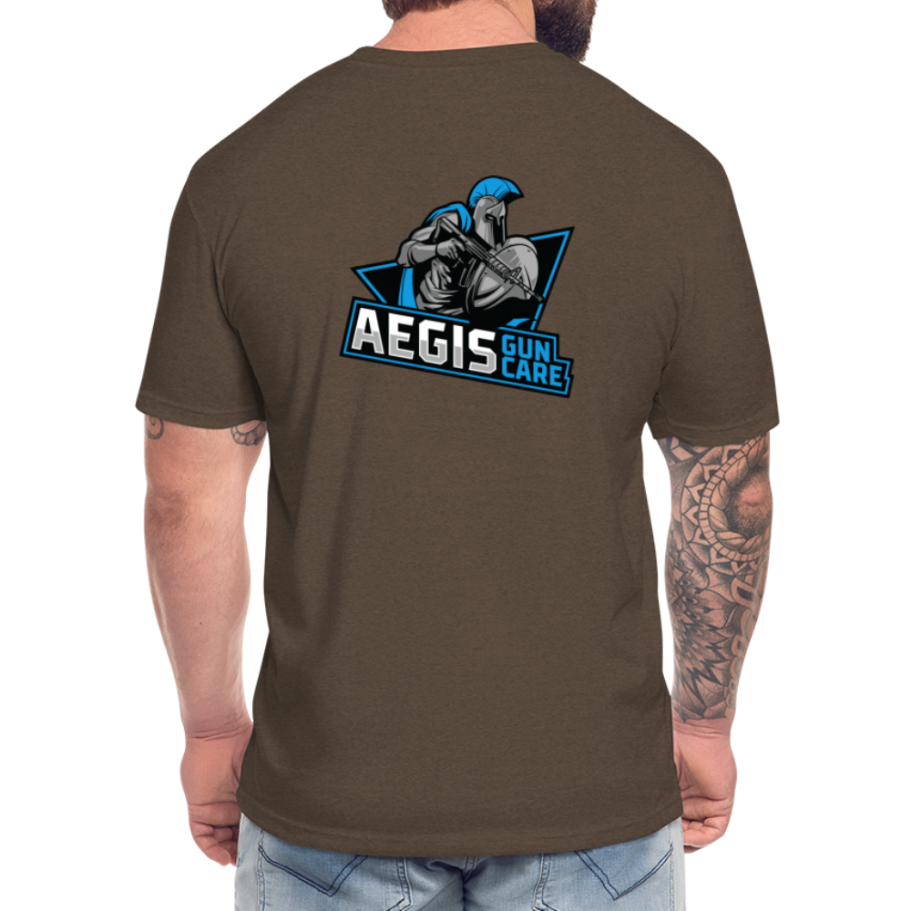 Aegis #2AMATTERS Fitted Cotton/Poly T-Shirt by Next Level - heather espresso