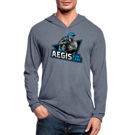 Aegis Tri-Blend Hoodie Shirt - heather blue
