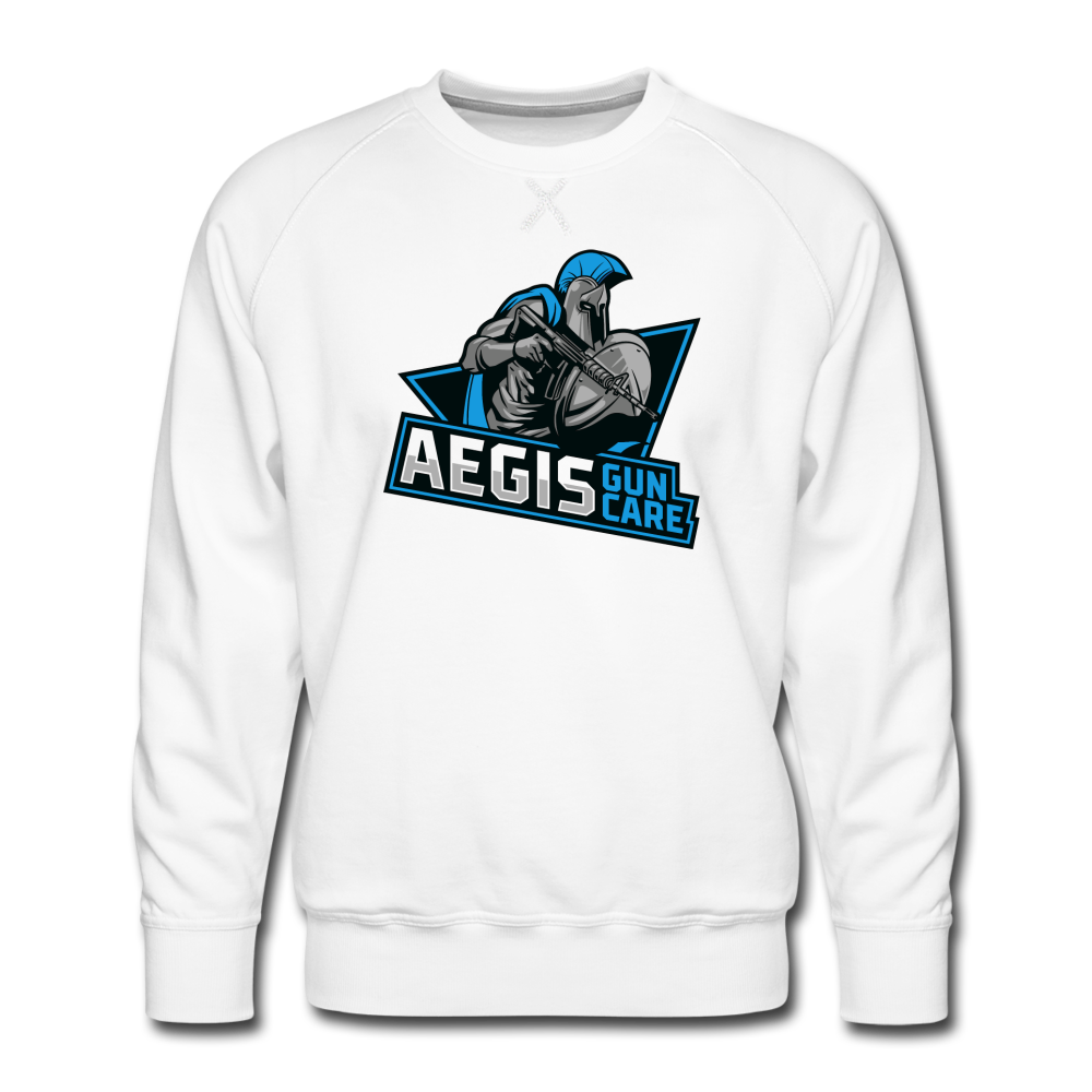 Aegis Men’s Premium Sweatshirt - white
