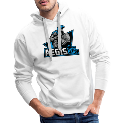 Aegis Logo Premium Hoodie - white