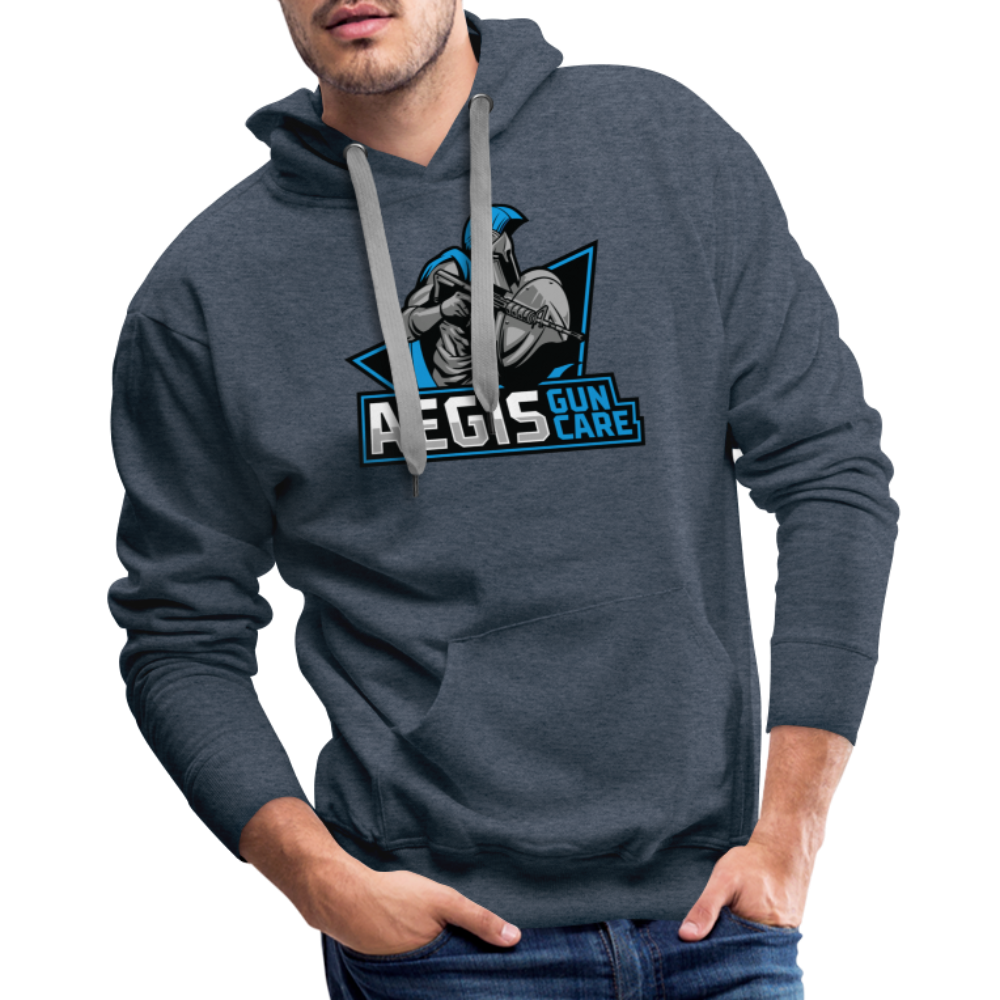 Aegis Logo Premium Hoodie - heather denim